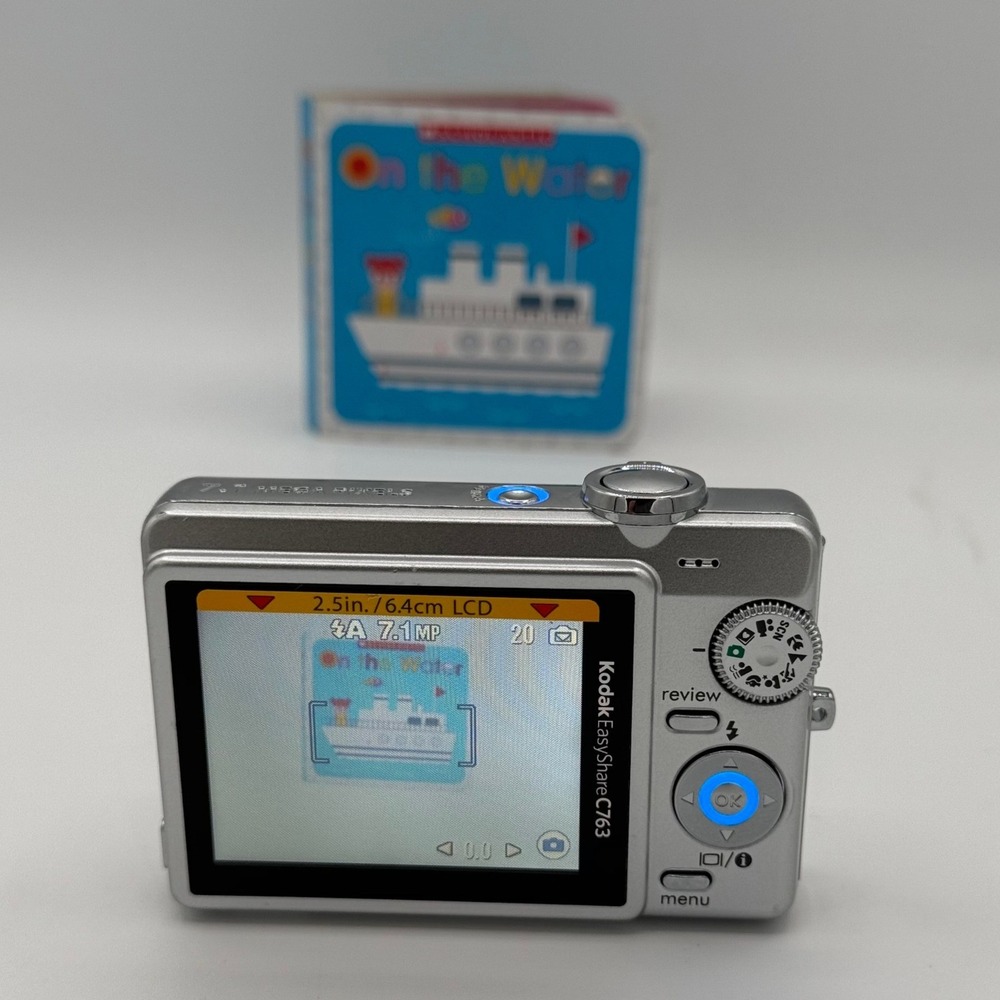 Kodak EasyShare C763 Silver 7.1MP Digital Camera 3x Optical Zoom Vintage Y2K - Picture 5 of 7